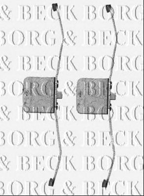 BORG & BECK bbk1226 -  Комплектующие, колодки дискового тормоза